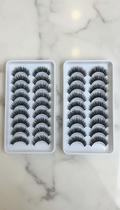 Kit 20 Pares Cílios Postiços Base Flexível Premium
