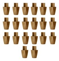 Kit 20 PÃs De Móveis Guarda Roupa Armario Comoda 7cm Marrom Kit 20 PÃs De Móveis Guarda Roupa Armario Comoda 7cm Marrom