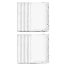 KIT 20 Pasta Aba Elastico Documento Oficio Escritorio Escola