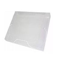 Kit 20 Pastas Aba Elásticas Plástica Oficio 40mm Transparente