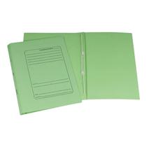 Kit 20 Pastas Classificador De Cartão Duplo Com Grampo Verde