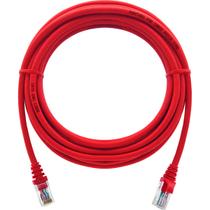 Kit 20 Patch Cord Cat6 Furukawa 100% Cobre Vermelho 5 Metros Roteador