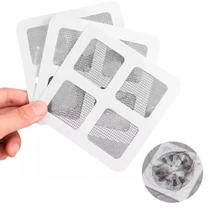 Kit 20 Pcs Telinha Protetora Ralo Banheiro 10x10 Cm Adesivo