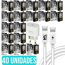 Kit 20 Peças Cabo Tipo-C 3.0 LIGHTING Fonte Turbo Atacado Kit 20 Peças Cabo Tipo-C 3.0 LIGHTING Fonte Turbo Atacado