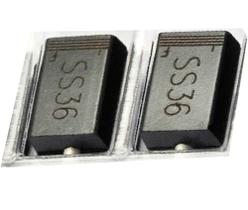 Kit 20 peças diodo ss36 sk36 60v schottky