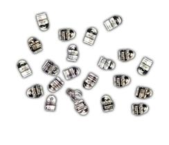 Kit 20 peças guia clipe para vareta cortina romana - cor cristal