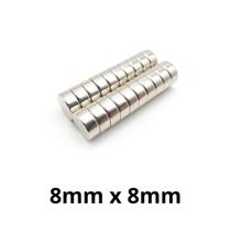 Kit 20 Peças Imã Neodímio Disco Magnético N35 8x 8mm Super Forte Potente Redondo Kit 20 Peças Imã Neodímio Disco Magnético N35 8x 8mm Super Forte Potente Redondo