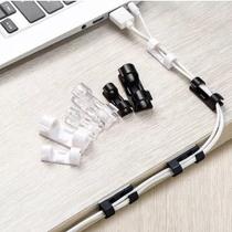 Kit 20 Peças Organizador De Fios C/Fita Adesiva Transparente Kit 20 Peças Organizador De Fios C/Fita Adesiva Transparente