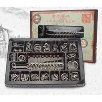 Kit 20 Peças Quebra Cabeça Metal Desafio Enigma Puzzle