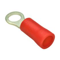 Kit 20 Peças Terminal Anel Argola Conector Pré Isolado Vermelho 0,5mm a 1,5mm Crimper Terra Energia
