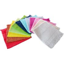 Kit 20 Peças Toalha Social Bordar Franja Rosto Mão Sortidas Kit 20 Peças Toalha Social Bordar Franja Rosto Mão Sortidas