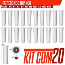 Kit 20 Pés para Cozinha itatiaia original Com altura de 14cm Branco