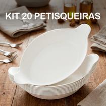 Kit 20 Petisqueira Barquinha Canoa Petiscos Churrasco Festa Frios Para Servir Amendoim Caldo Branca