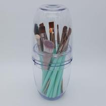 Kit 20 Pincéis de Maquiagem com Estojo Acrílico Vision Valência - Fábrica de Utilidades - Incolor