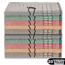 Kit 20 Piso Atoalhado Estampa Pézinho 45x70 Beka