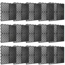 Kit 20 Pisos Modulares Aberto Preto 30x30 Detailer