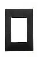 Kit 20 Placa 4x2 Pial Plus+ P.3 Postos(módulos) 618503 Pt Preto