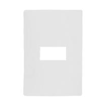 Kit 20 Placa Branca 1 Módulo com Suporte Linha I9 - Ilumi Kit 20 Placa Branca 1 Módulo com Suporte Linha I9 - Ilumi