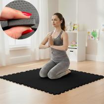 Kit 20 Placa Tapete Infantil Peça EVA Estilo Tatame 50x50cm 10mm 5m² Emborrachado Crianças Bebes Exercícios Academia Yoga Pilates Impermeável