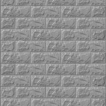 Kit 20 Placas 3D Tijolo cinza 70x77 Adesivo Autocolante Decoração Quarto Sala Banheiro