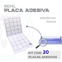 Kit 20 Placas Adesivas 450x155 mm para Armadilha Luminosa Refil