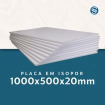 Kit 20 Placas de Isopor EPS P2 1000x500x20mm EPSPack para Construção Isolamento, Cenografia e Maquetes Kit 20 Placas de Isopor EPS P2 1000x500x20mm EPSPack para Construção Isolamento, Cenografia e Maquetes