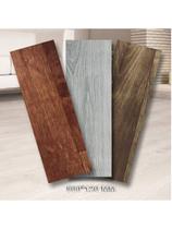 KIT 20 Placas de Piso Vinílico Auto Colante Adesivo Madeira Anti-derrapante 50cm x 12,5cm