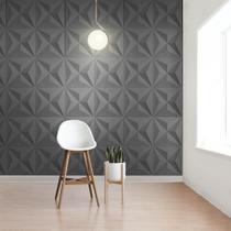 Kit 20 Placas Decorativas 3D Estelar Preto 50X50 Cm Kit 20 Placas Decorativas 3D Estelar Preto 50X50 Cm