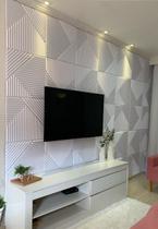 Kit 20 Placas Painel Decorativa Ripado Revestimento Parede Decoração Flexivel Impermeavel 3d Pvc 5m²