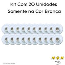 Kit 20 Plafon Soquete E27 Simples Branco Paflon Bocal de Teto Plafonier Plafon Redondo Soquete E-27 Luminária de Teto Redondo Tapa Buraco