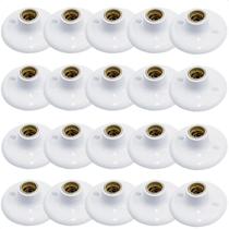 Kit 20 Plafons Taschibra Porcelana Redondo E27 Bivolt