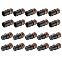 Kit 20 Plug Xlr Fêmea E Macho Rotativo Low Profile Rack Kit 20 Plug Xlr Fêmea E Macho Rotativo Low Profile Rack