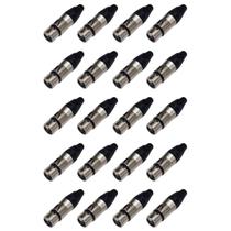 Kit 20 Plug Xlr Fêmea Metal Profissional Soundvoice Xl03Fm Kit 20 Plug Xlr Fêmea Metal Profissional Soundvoice Xl03Fm