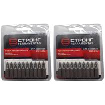 Kit 20 Ponta Bits PH1 25mm Ponteira Magnética Antiderrapante Parafusadeira Philips CTPOHR