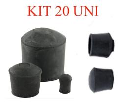 KIT 20 Ponteira Pé De Borracha Cadeira A 1/4 (6,35mm)