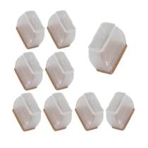 Kit 20 Ponteira Retangular Com Feltro Para Pé De Moveis