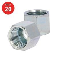Kit 20 Porca Sextavada Din Serie Leve M18-1.5xT12 Belenus