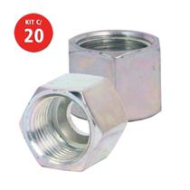 Kit 20 Porca Sextavada Din Serie Pesada M18-1.5xT10 Belenus