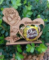 Kit 20 Porta Bom Bom Gratidão MDF 3mm