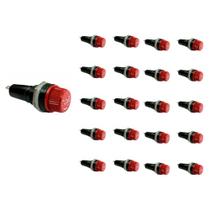 Kit 20 Porta-Fusível vermelho 5x20 Kit 20 Porta-Fusível vermelho 5x20