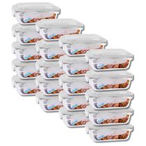 Kit 20 Potes Hermeticos com Tampa 370ML Pequeno Lanche Marmita