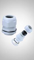 Kit 20 Prensa Cabo Nylon PG16 IP68 Branco