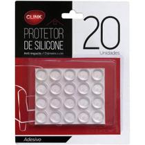 Kit 20 Protetor Adesivo De Silicone Anti Impacto Redondo - CLINK