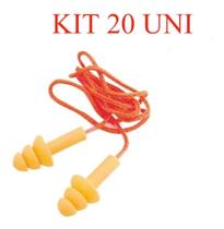 KIT 20 Protetor Auricular Auditivo Silicone Plug Antialérgic