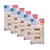 Kit 20 Protetor Quina Canto Espuma Mesa Móveis Crianças Bebê Kit 20 Protetor Quina Canto Espuma Mesa Móveis Crianças Bebê