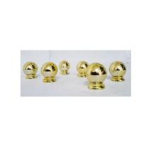 Kit 20 Puxador Bola Grande Dourada C/parafuso P/guarda Roupa