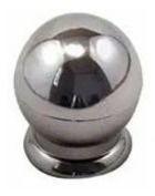 Kit 20 Puxador Grande Bola Cromado Com Parafuso
