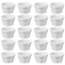 Kit 20 Ramekins Brancos Canelados 90ml Restaurante Maionese Chimichurri Uno Coza Kit 20 Ramekins Brancos Canelados 90ml Restaurante Maionese Chimichurri Uno Coza