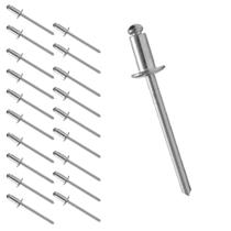 Kit 20 Rebite Pop Repuxo 3,2X8mm De Alumínio Fixação Metal Chapa Portõe Grade Mecânica Serralheira Kit 20 Rebite Pop Repuxo 3,2X8mm De Alumínio Fixação Metal Chapa Portõe Grade Mecânica Serralheira