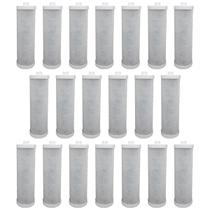 Kit 20 Refis Filtros Carbon Block de 9.3/4" Modelo Com Rosca